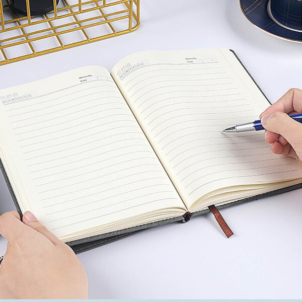 GA8337---A5 Notebook Leather Cover Card Holder - Image 5