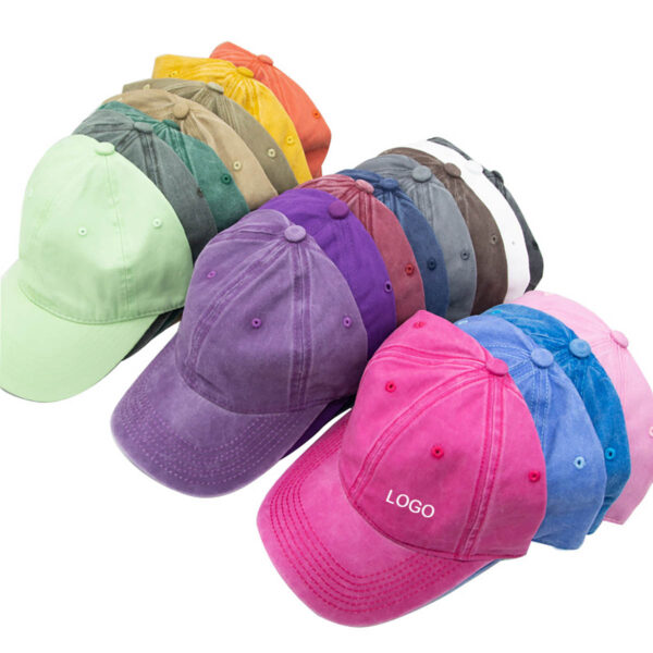 GA8003---Vintage Washed Distressed Cotton Baseball Cap