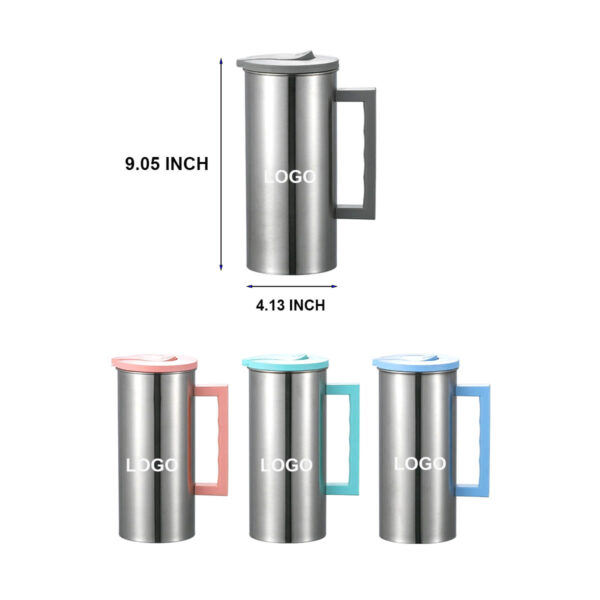 GA8564---Stainless Steel Water Pitcher Jug - Image 2