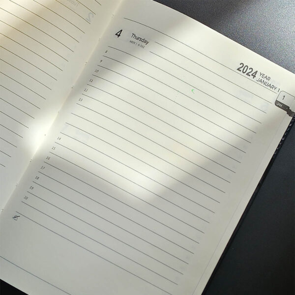 GA8584---A5 Notebooks 2024 Daily Planner - Image 3