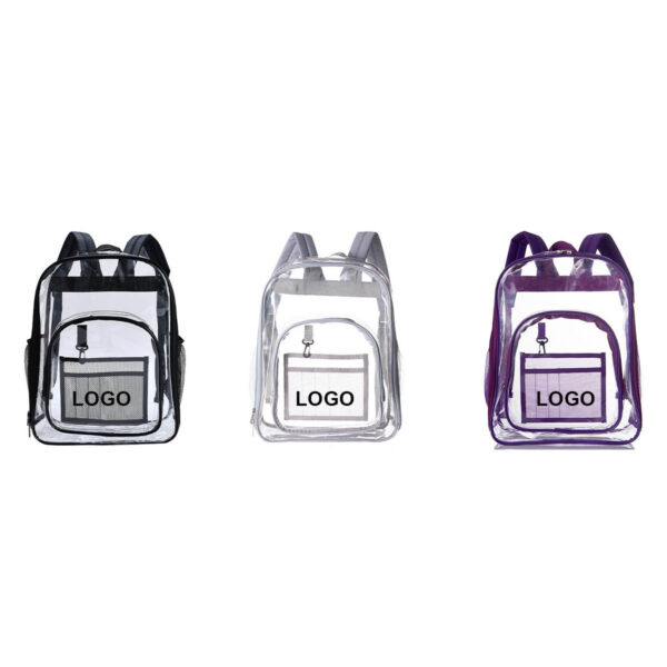 GA8566---Heavy Duty Clear Backpack - Image 3