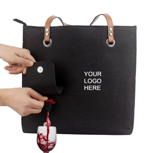 GA1111---Wine Tote Bag With Hidden Dispenser