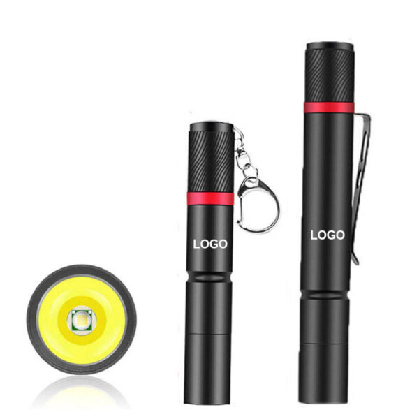GA1220---LED Flashlight With Keychain