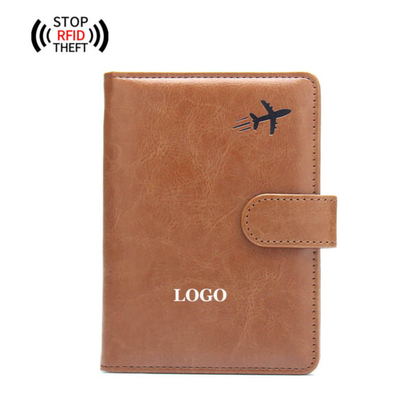 GA1238---RFID Blocking Leather Passport Holder