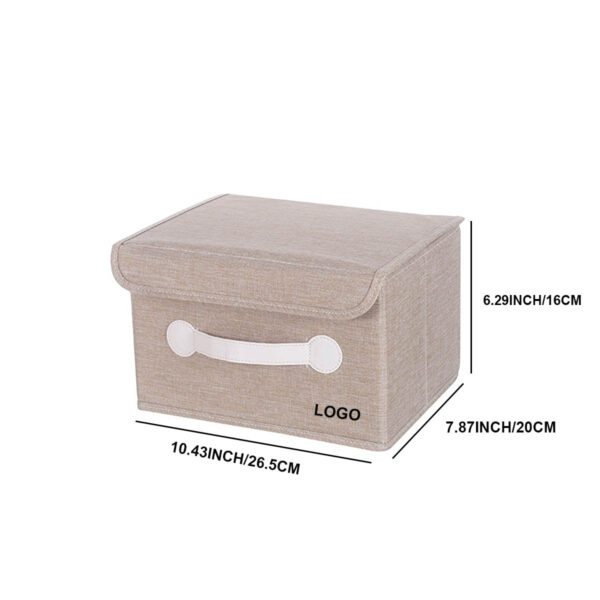 GA1214---Linen Fabric Foldable Storage Bin - Image 2