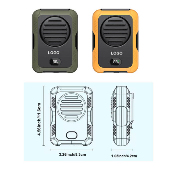 GA1227---Portable Waist Fan Rechargeable - Image 2