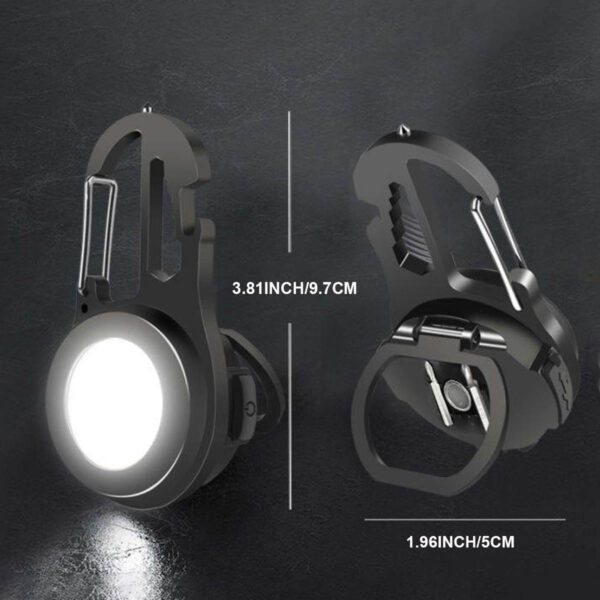 GA1230---Rechargeable COB Keychain Flashlight - Image 2