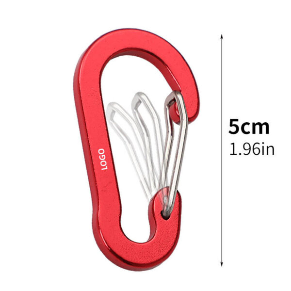 GA1236---Metal Carabiner Clip Keychain - Image 2