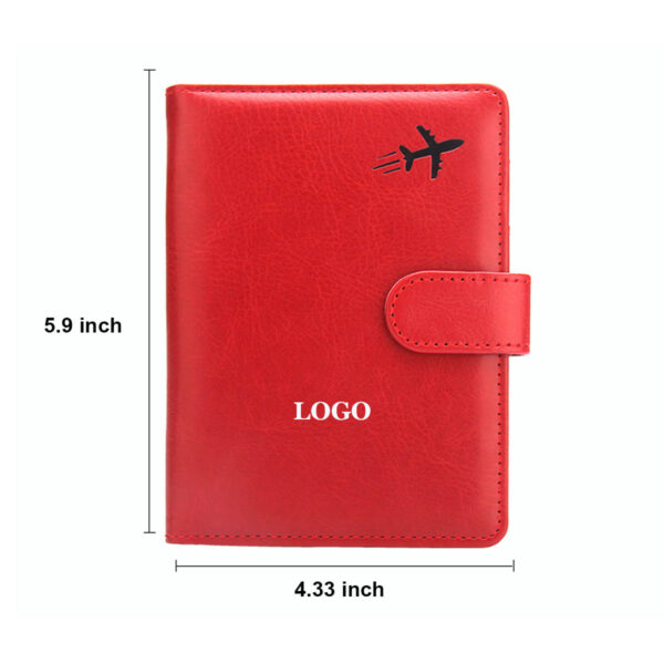 GA1238---RFID Blocking Leather Passport Holder - Image 2
