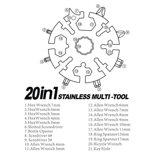 GA1250---20 in 1 Stainless Steel Multi-tool - Image 2