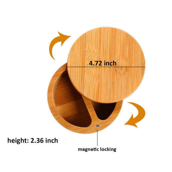 GA1261---Bamboo Salt Pepper Bowl - Image 2