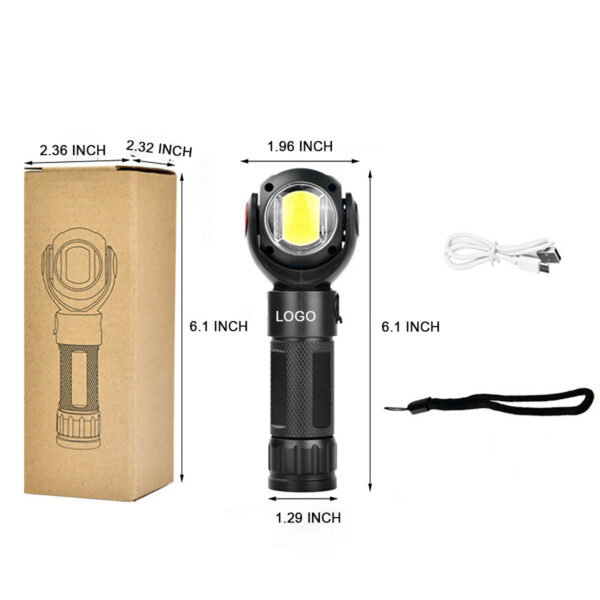 GA1140---Rechargeable Flashlights T6 COB Work Light - Image 2