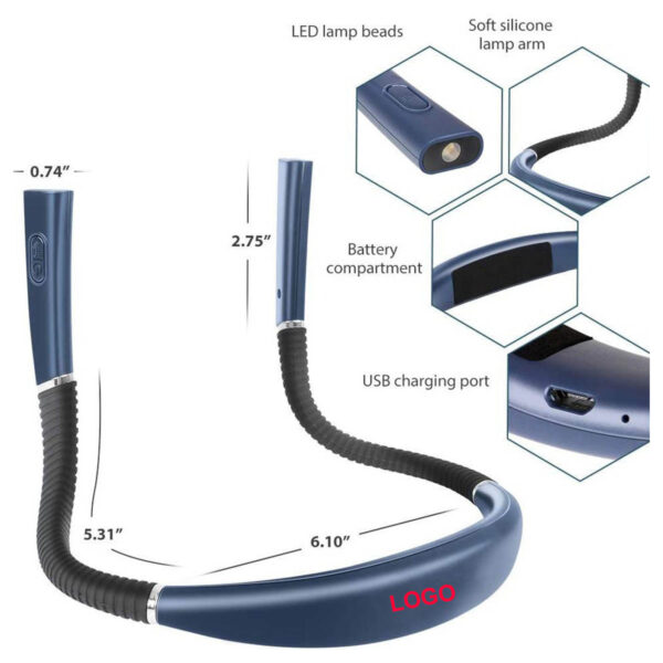 GA1197--LED Neck Reading Light Book Light - Image 2