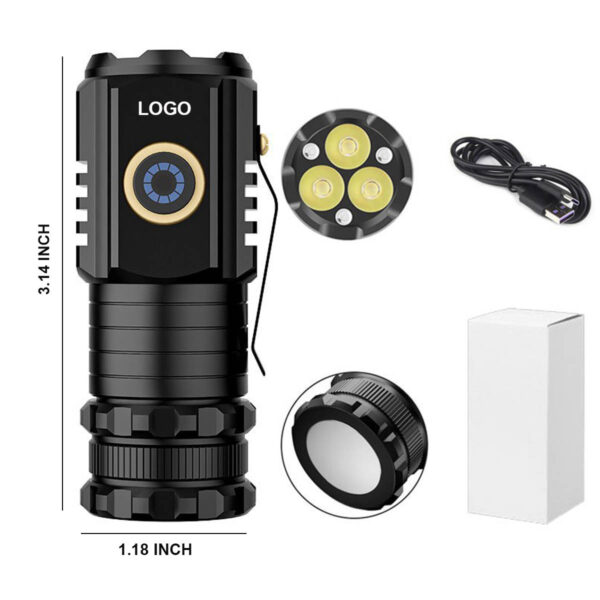 GA1175---Mini Rechargeable USB LED Flashlight - Image 2