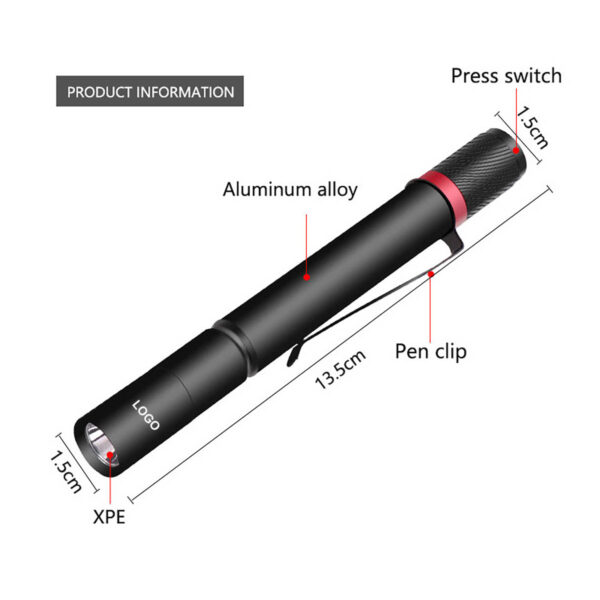 GA1220---LED Flashlight With Keychain - Image 3
