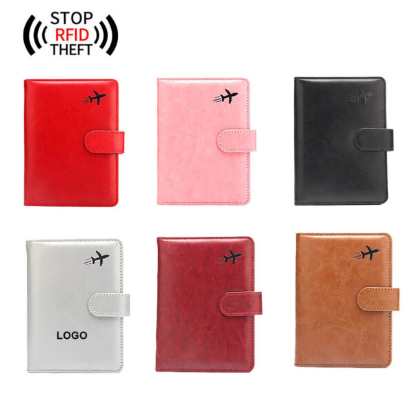 GA1238---RFID Blocking Leather Passport Holder - Image 3