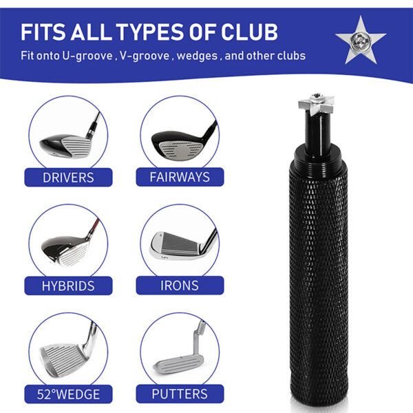 GA1257---Golf Groove Sharpener With 5 Heads - Image 3