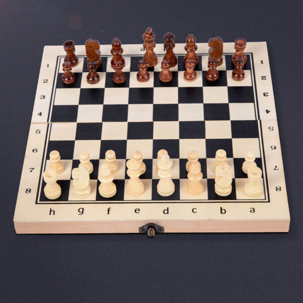 GA1201---Magnetic Wooden Chess Set - Image 3