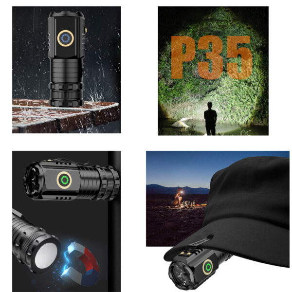 GA1175---Mini Rechargeable USB LED Flashlight - Image 4