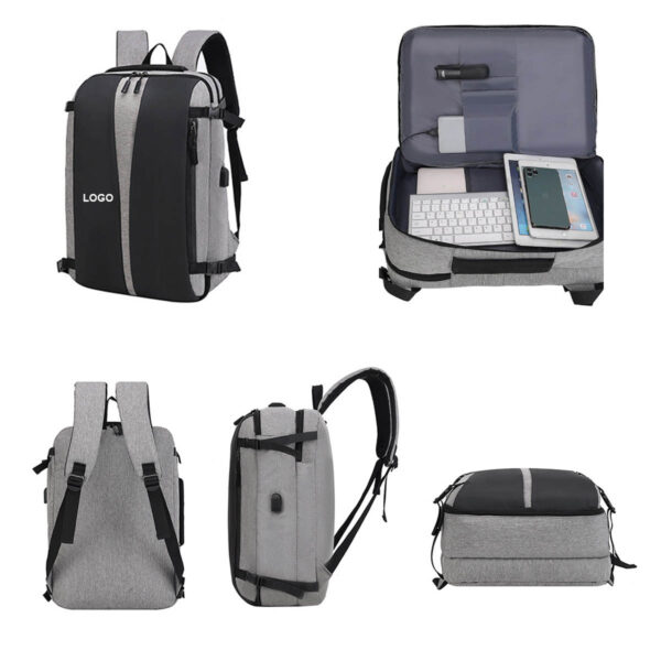 GA1203---Business Travel Laptop Backpack USB Charging - Image 4