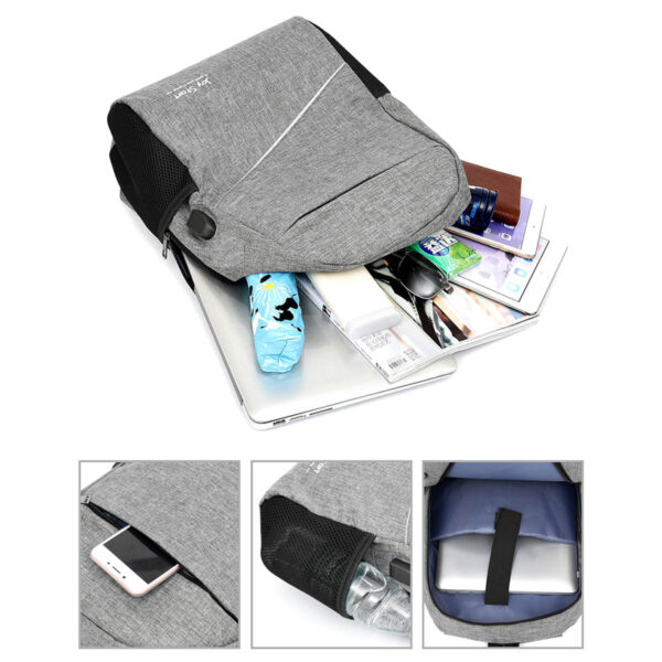 GA1211---Travel Backpack With USB Charging Port - Image 4