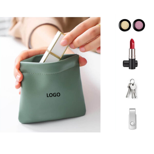 GA1241---Pocket Leather Cosmetic Bag - Image 4