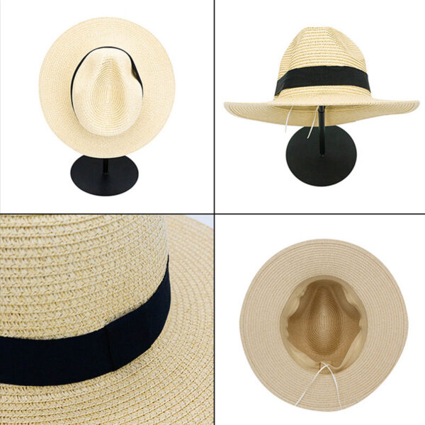 GA1232---Wide Brim Straw Panama Hat - Image 5