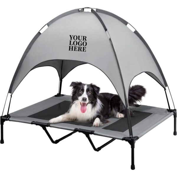 GA6016---Raised Dog Bed With Canopy