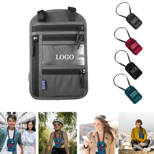 GA1411---Travel Neck Wallet Document Organizer