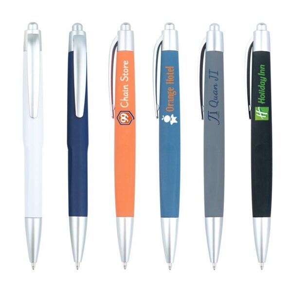 GA6017---Rubberized Finish Ballpoint Pen