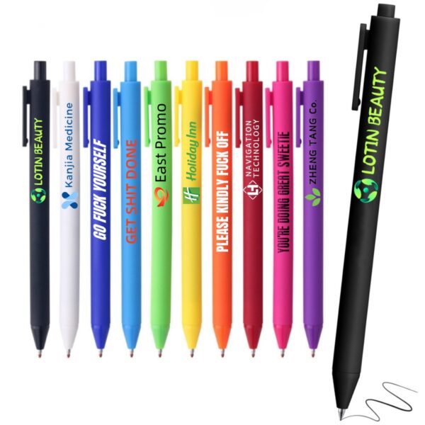 GA6018---Black Ballpoint Pen Retractable
