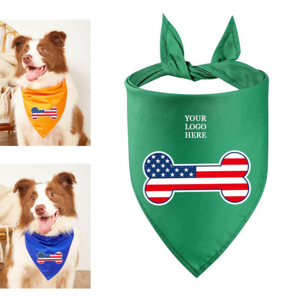 GA1422---American Flag Dog Bandana