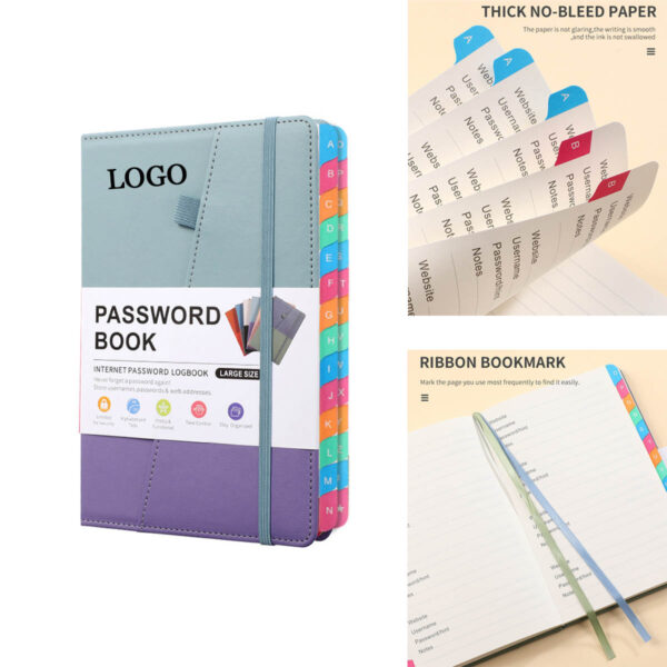 GA1437---Password Book With Alphabetical Tabs