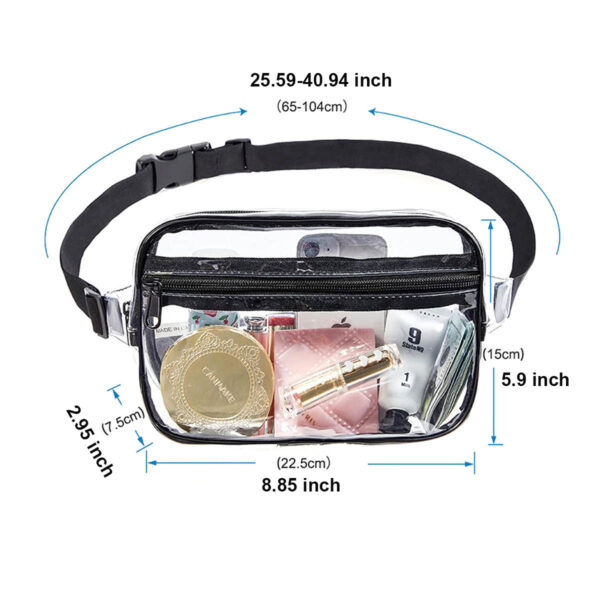GA1374---Clear Fanny Pack Stadium Approved - Image 2