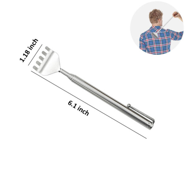 GA1381---Stainless Steel Back Scratcher - Image 2