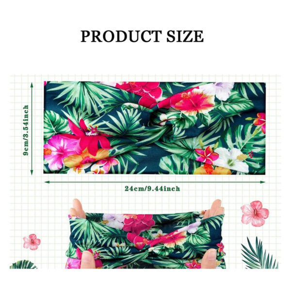 GA1415---Women Headband Boho Hawaii Sweatband - Image 2