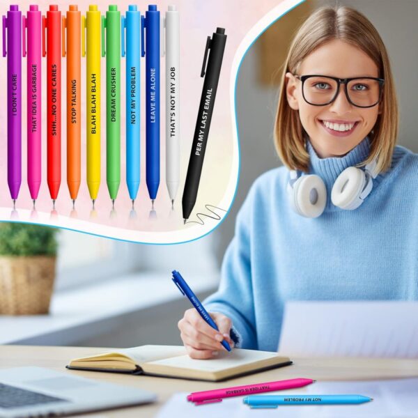GA6018---Black Ballpoint Pen Retractable - Image 2