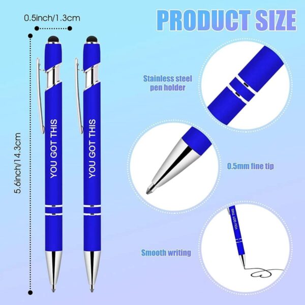 GA6019---Inspirational Metal Ballpoint Pens Black - Image 2