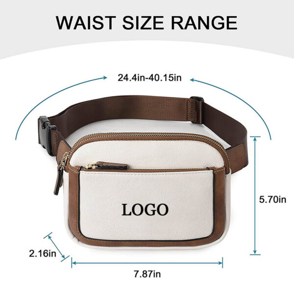 GA1441---Leather Crossbody Fanny Pack - Image 2