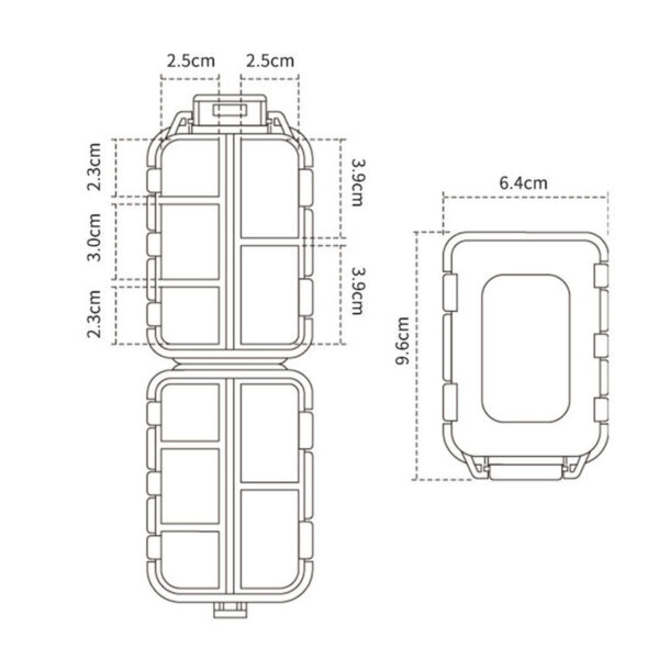GA1339---Travel Pill Case Double Layer - Image 2