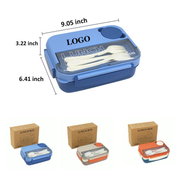 GA1340---Plastic Lunch Bento Box - Image 2