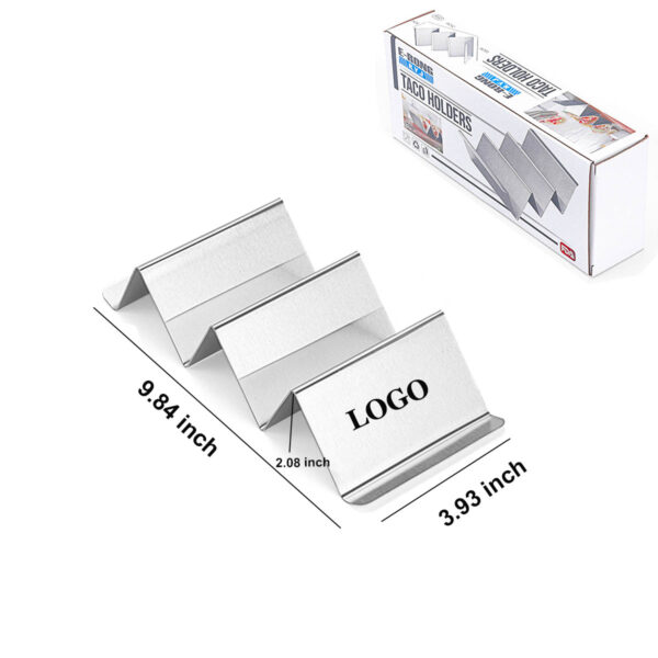 GA1354---Stainless Steel Taco Holder Stand - Image 2