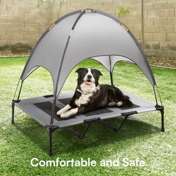 GA6016---Raised Dog Bed With Canopy - Image 2