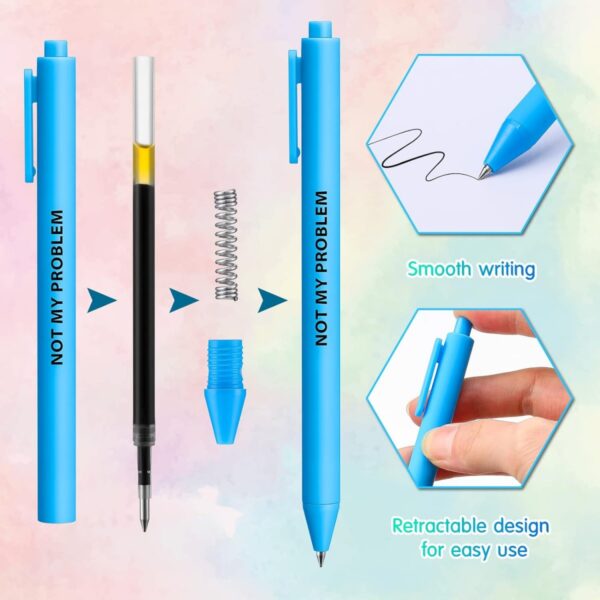 GA6018---Black Ballpoint Pen Retractable - Image 3