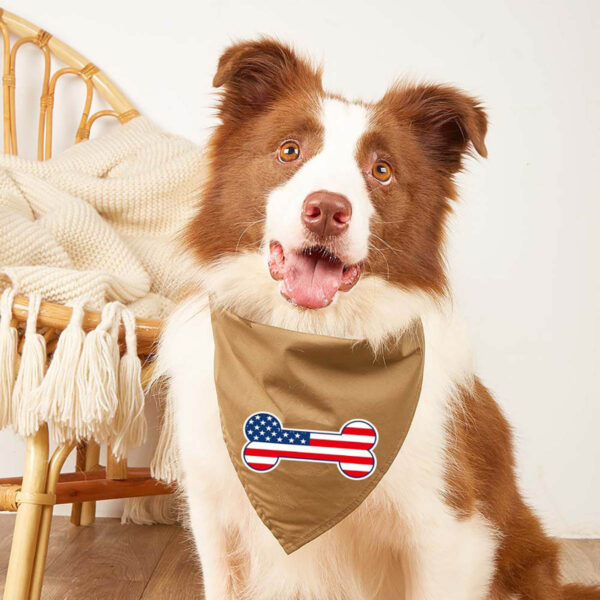 GA1422---American Flag Dog Bandana - Image 3