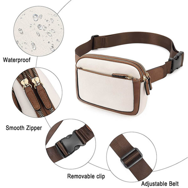 GA1441---Leather Crossbody Fanny Pack - Image 3