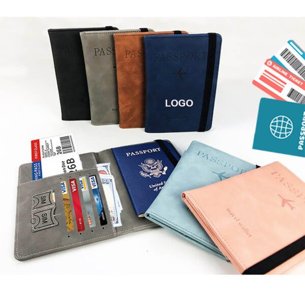 GA1312---RFID Blocking Leather Passport Holder - Image 3
