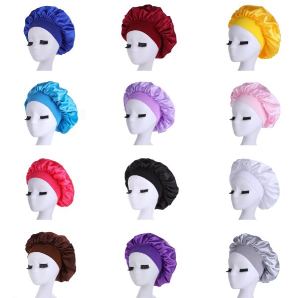 GA6001---Women Sleep Caps Satin Bonnet - Image 3