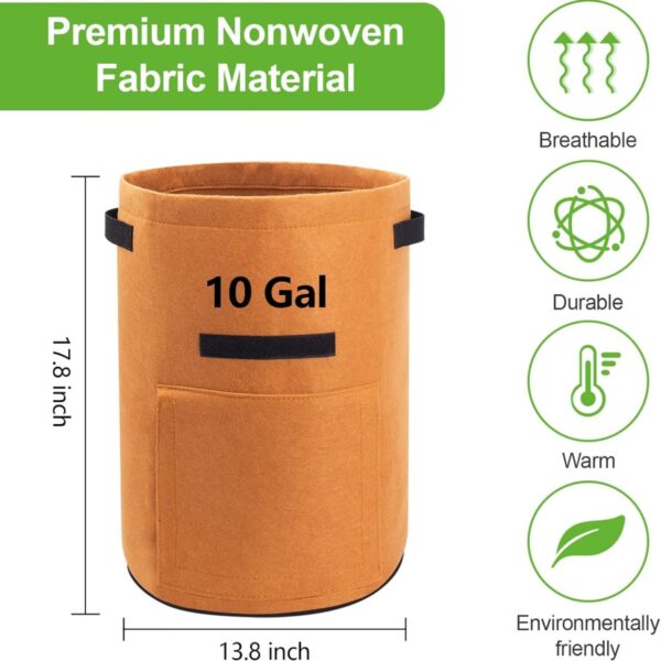 GA6015---10 Gallon Vegetables Grow Bags - Image 3