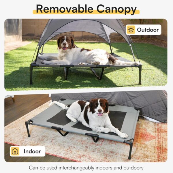 GA6016---Raised Dog Bed With Canopy - Image 3